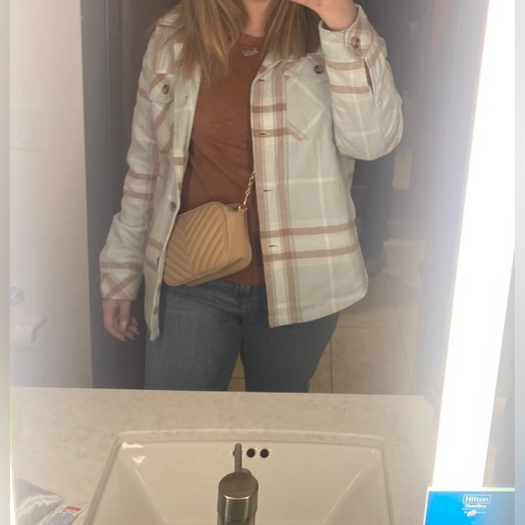 Light Blue Plaid Jacket - Picture 2 of 3